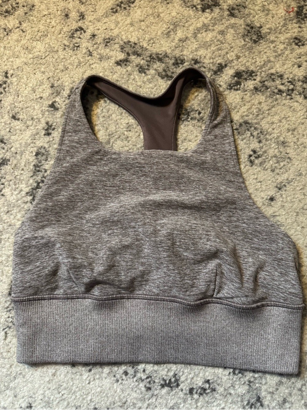 ALO Yoga Heather High-Neck Racerback Sports Bra